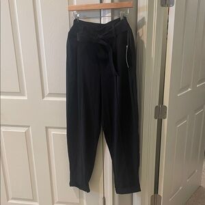 Athleta Black Dress Pants with Tie Waist